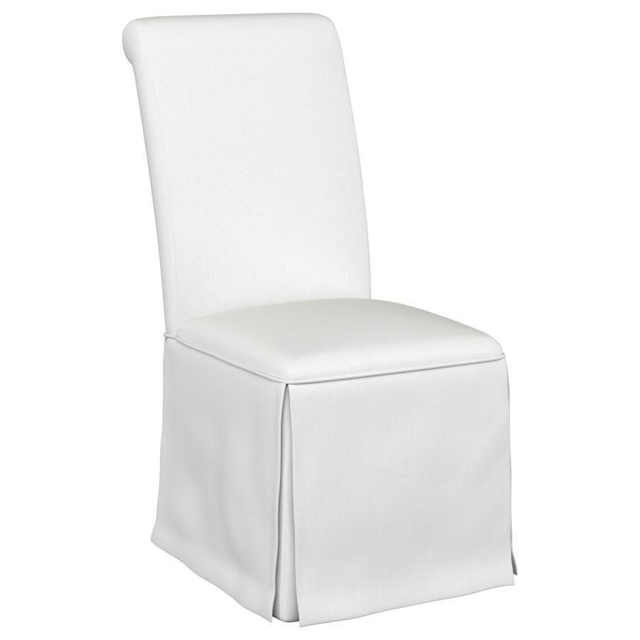Shawna - Upholstered Skirted Dining Chair (Set of 2) Coaster Fine Furniture