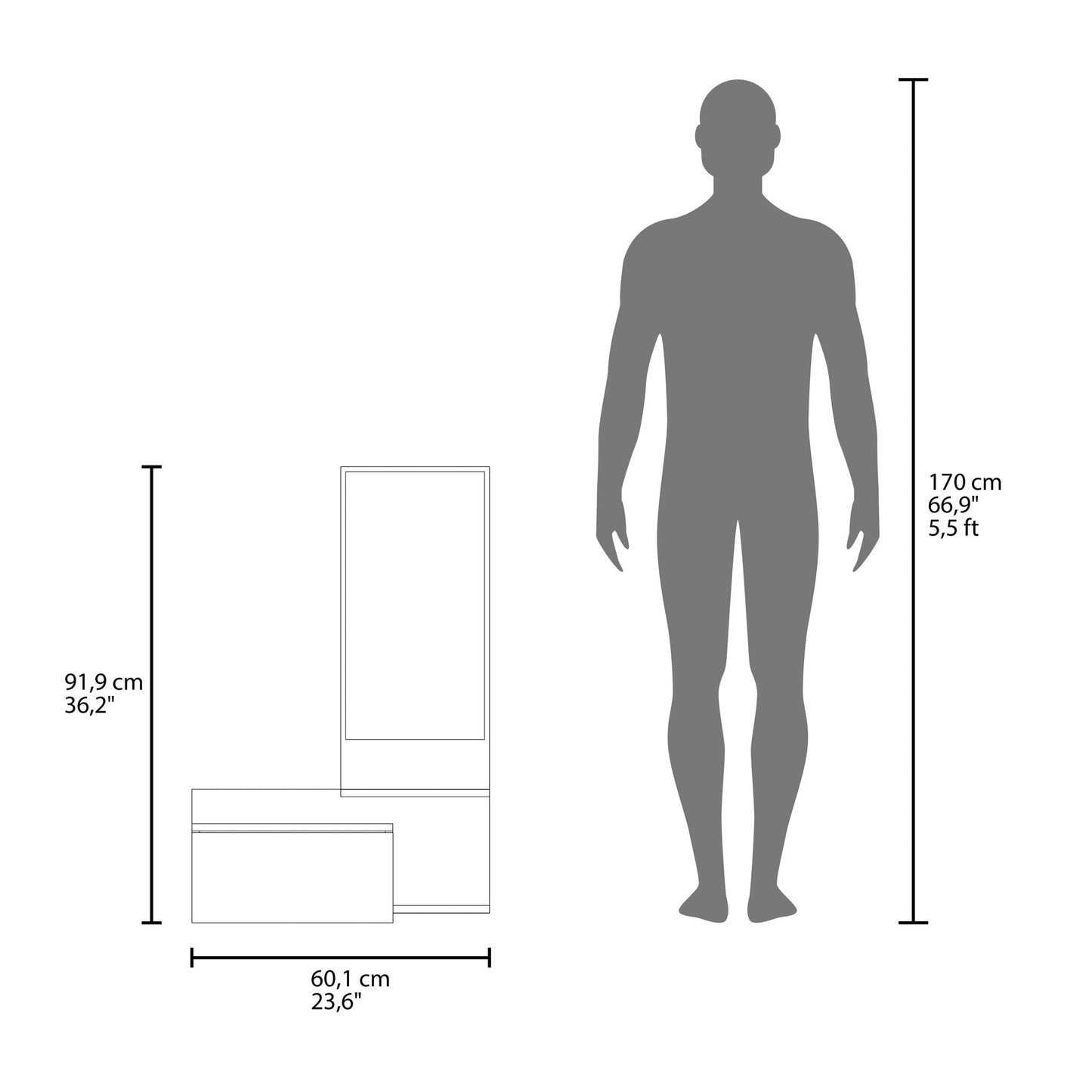Lowell - Floating Hallway Cabinet Home Essentials