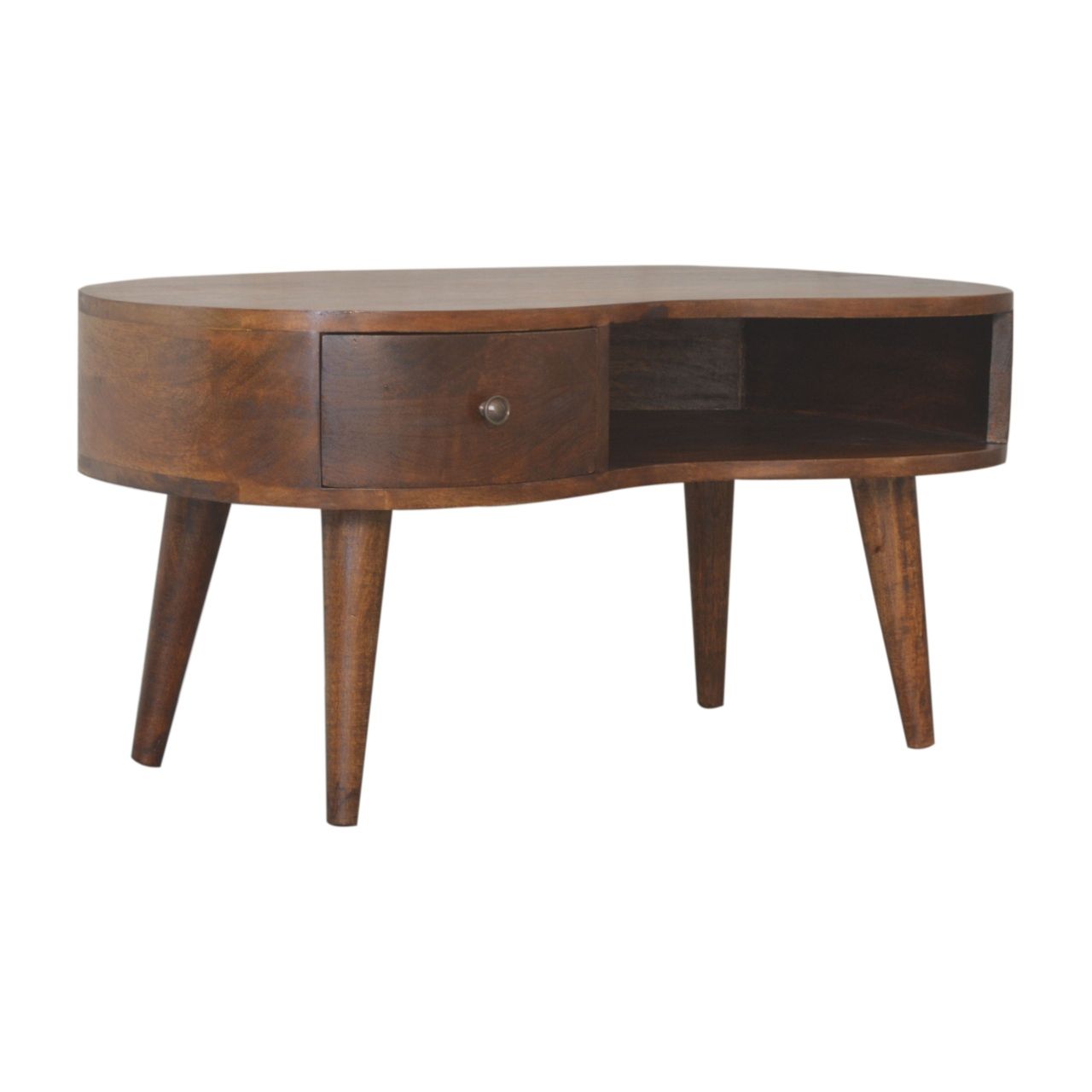 Wave Coffee Table With 1 Drawer Artisan Furniture