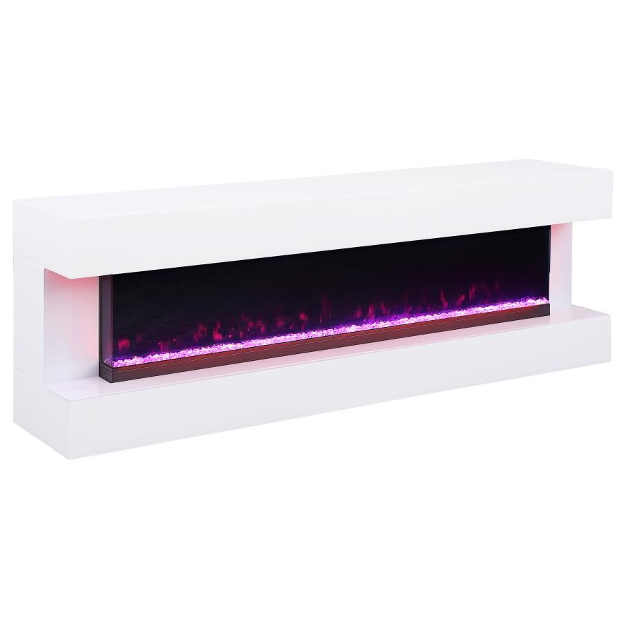 Vallerie - TV Stand With Visual Flame Box Coaster Fine Furniture
