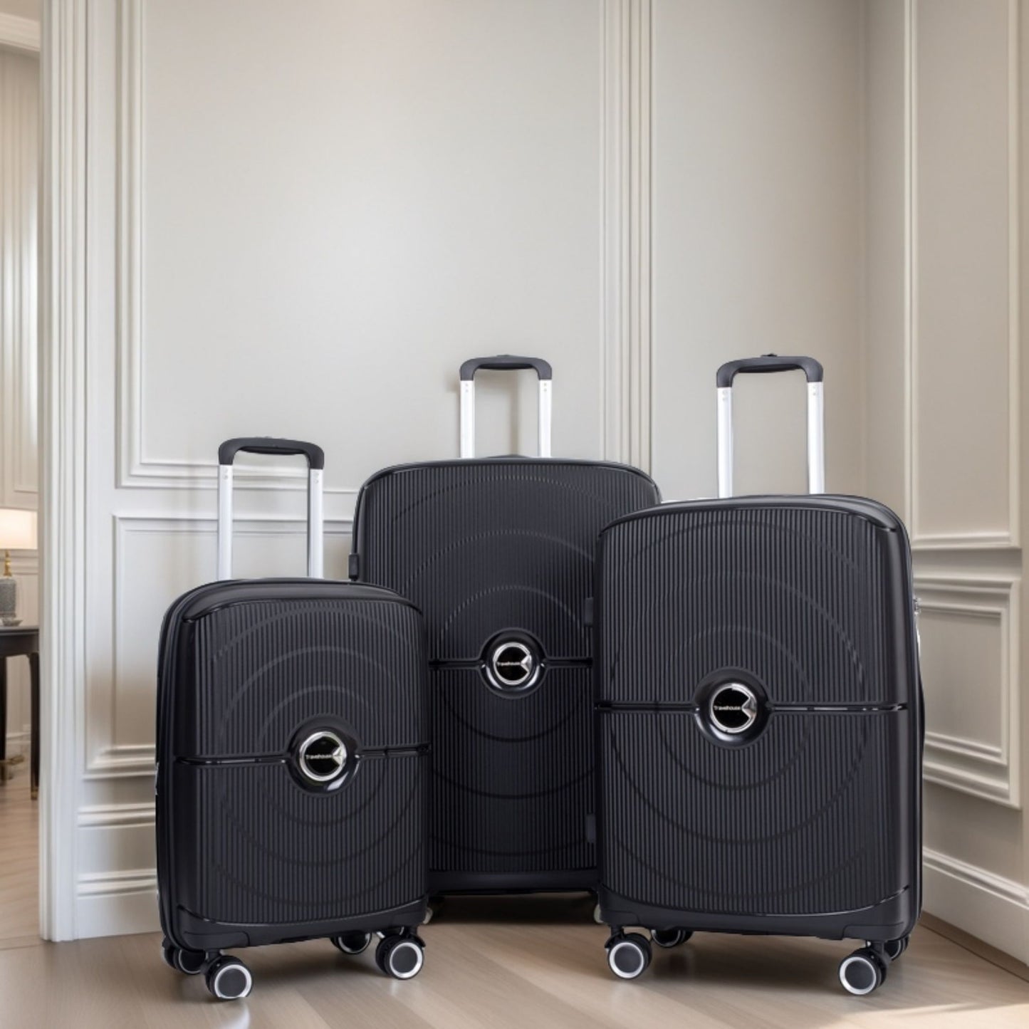 Expandable Hardshell Suitcase Double Spinner Wheels Luggage Sets Daily Nest