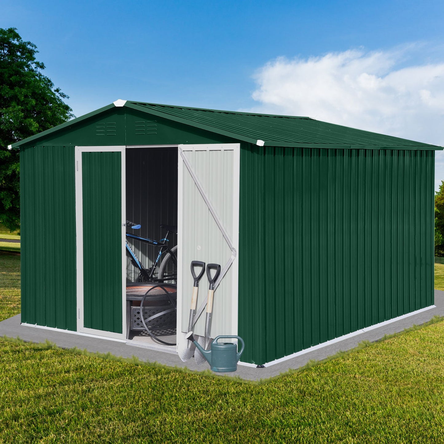 10' x 8' Garden Sheds Outdoor Storage Sheds Daily Nest