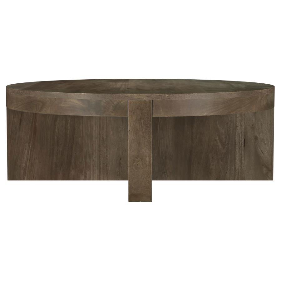 Kinkaid - Round Solid Mango Wood Table Coaster Fine Furniture