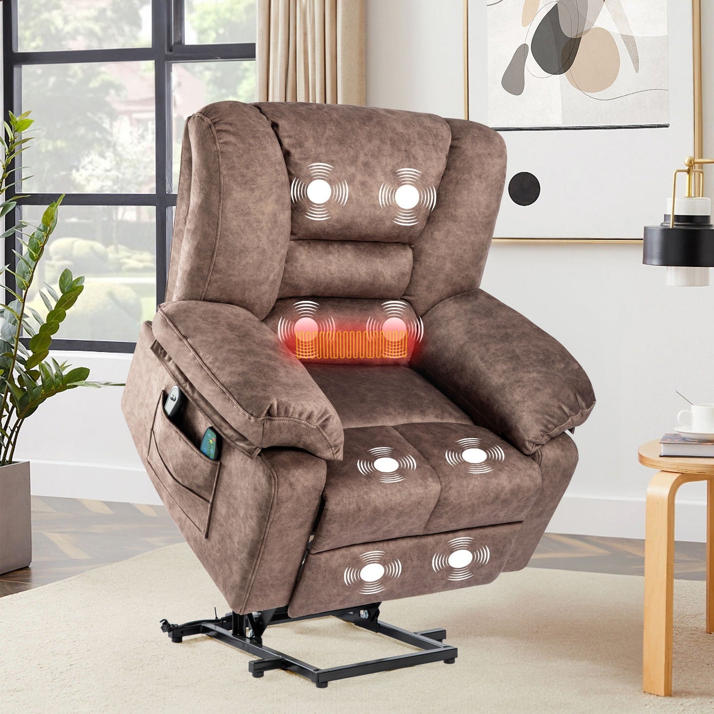 Power Lift Recliner Chair Sofa With Massage Home Essentials