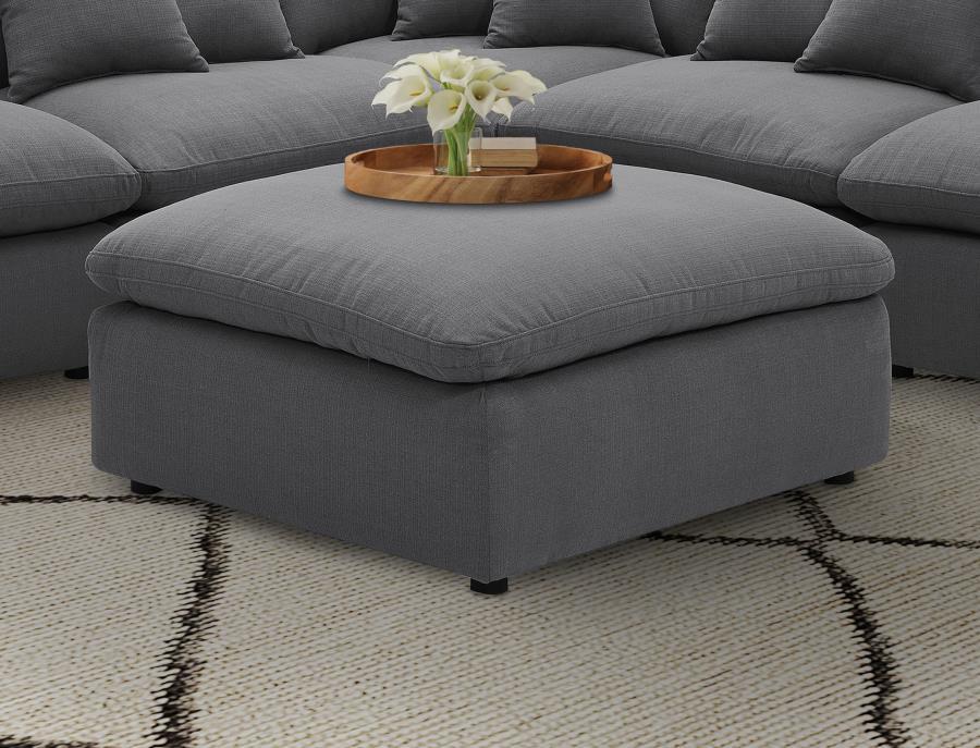 Hobson - Square Upholstered Ottoman CoasterElevations
