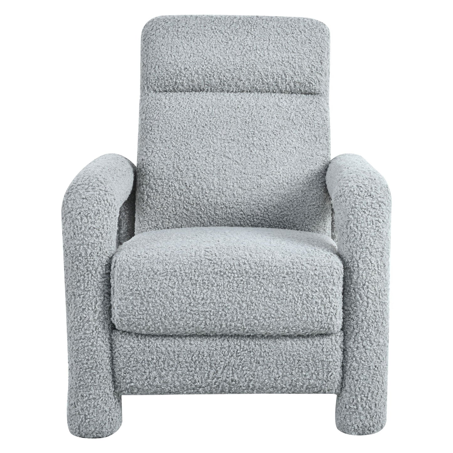 Push Back Recliner Armchair Upholstered Recliner Chair Single Sofa With Adjustable Backrest Noble House