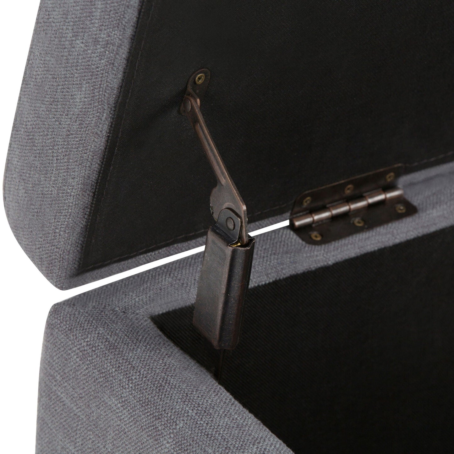 Hamilton - Upholstered Storage Ottoman Simpli-Home