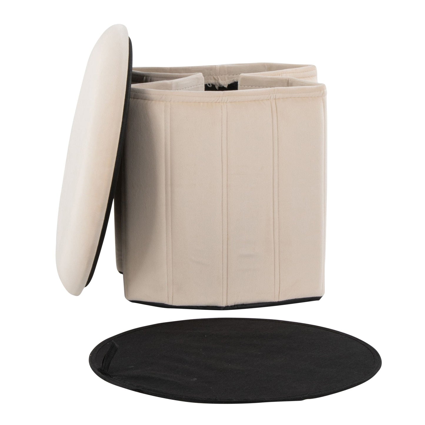 Lindsey - Contemporary / Glam Folding Storage Ottoman Lumi Source