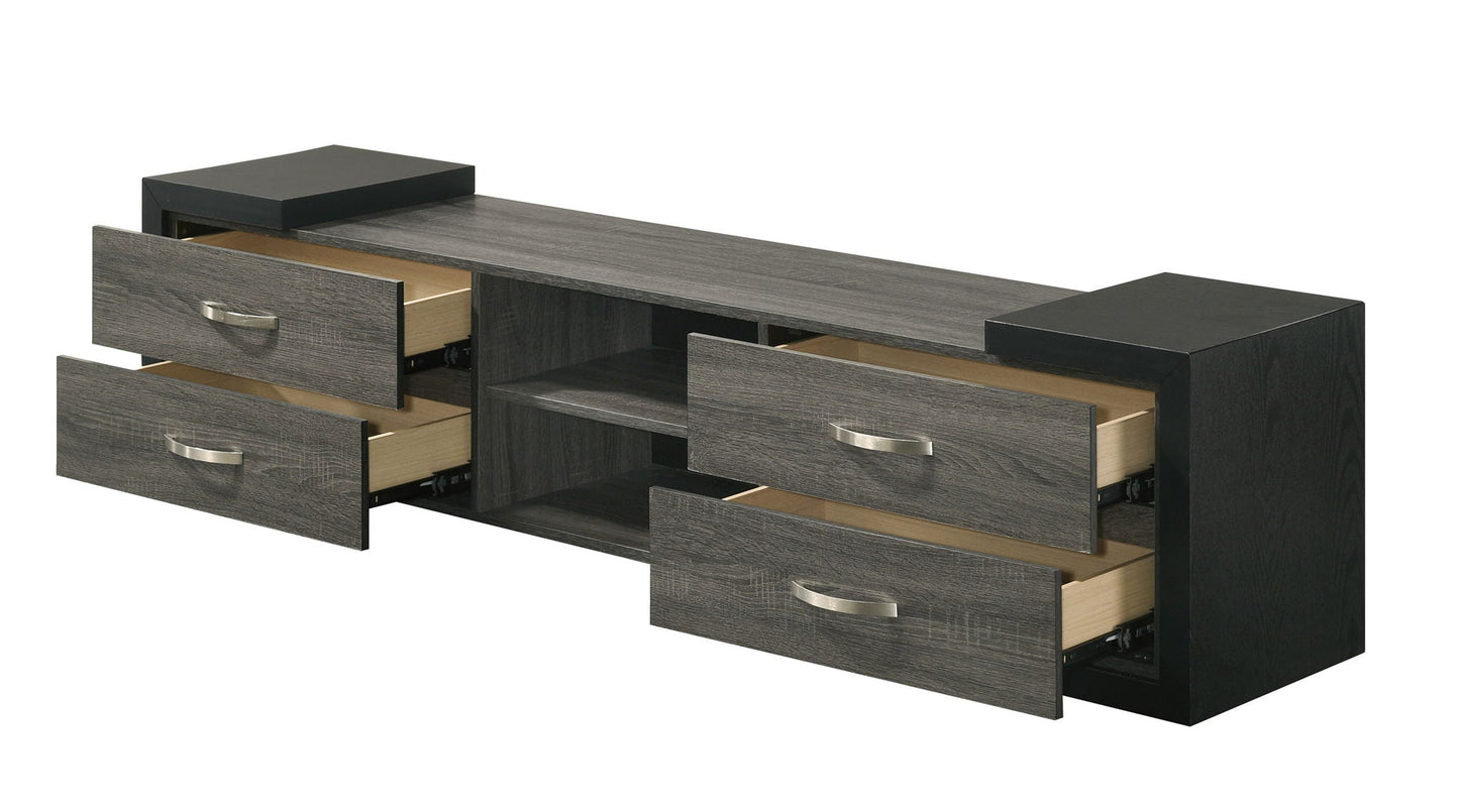 Brant - TV Stand - Dark Gray Crown Mark