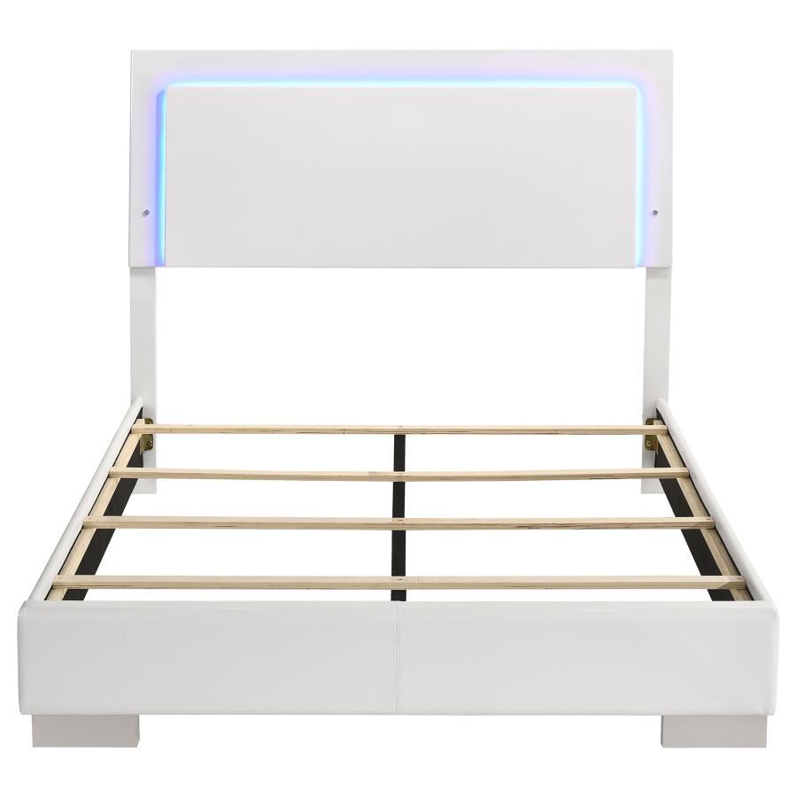 Felicity - Wood LED Panel Bed CoasterEssence