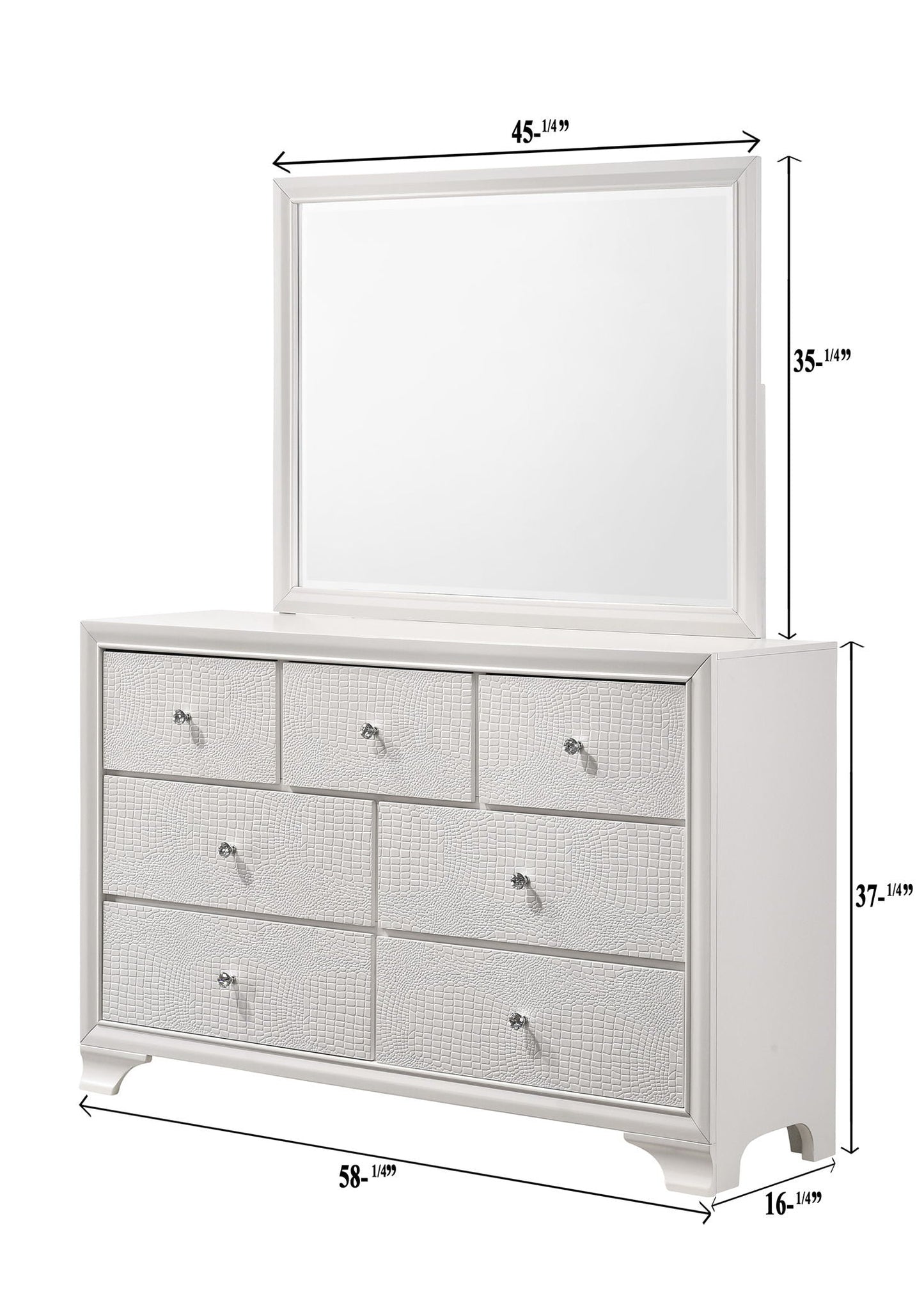 Lyssa - Dresser, Mirror Crown Mark