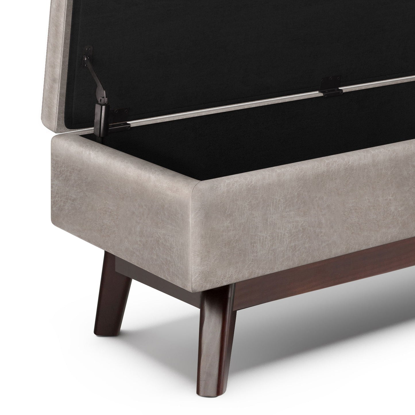 Owen - Upholstered Rectangular Storage Ottoman Simpli-Home