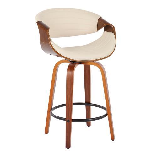 Symphony - Mid Century Stylish Design Modern Counter Stool (Set of 2) Lumi Source