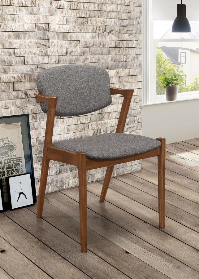 Malone - Padded Wood Dining Arm Chair (Set of 2) - Dark Walnut CoasterEssence