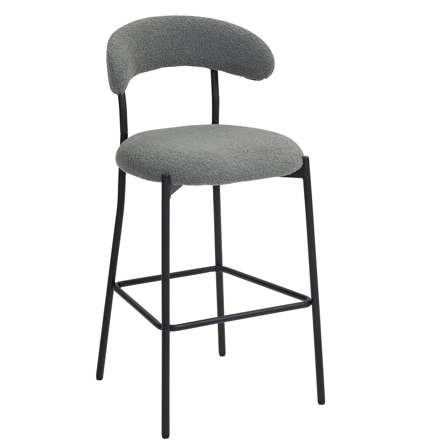 Counter Height Bar Stools With Powder Coating Base And Footrest Home Essentials