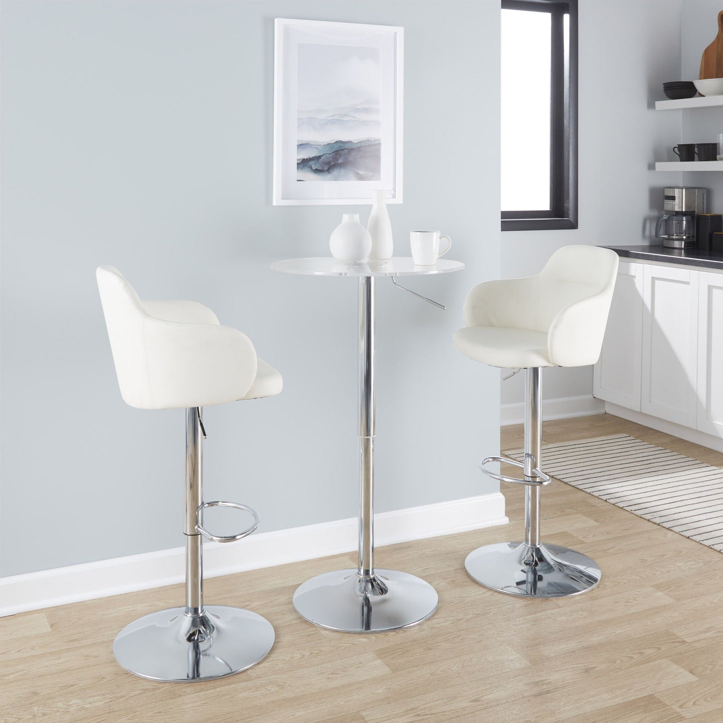 Adjustable Contemporary Bar Table Lumi Source