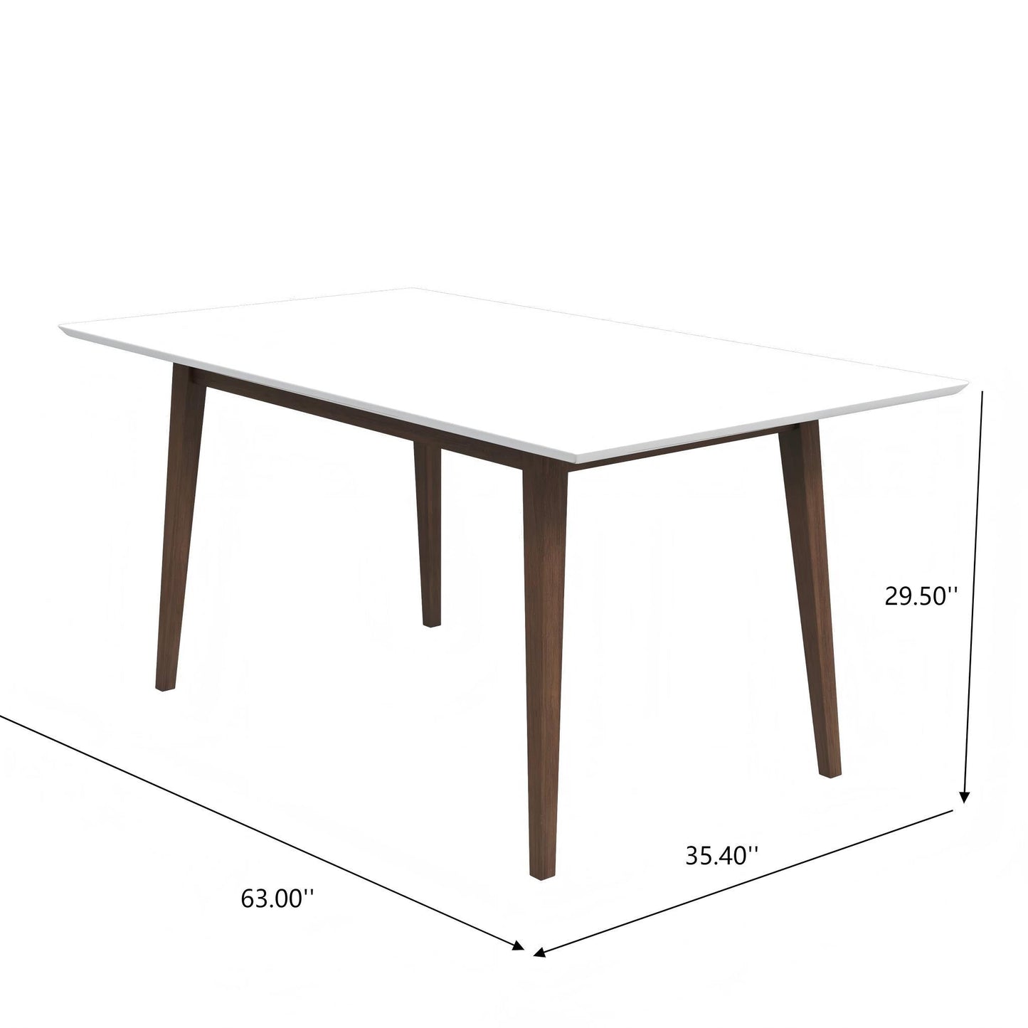 Mary - Modern Style Rectangular Dining Kitchen Table Ashcroft Furniture