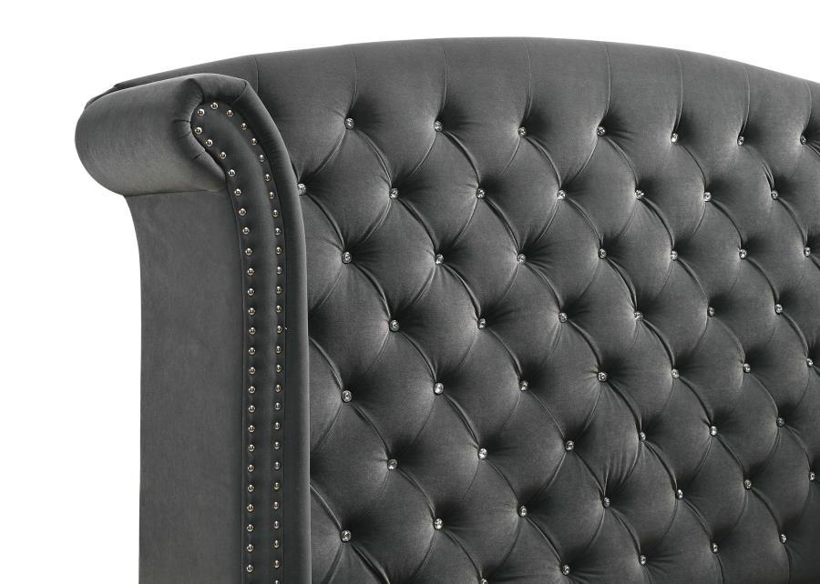 Melody - Upholstered Wingback Bed CoasterEveryday