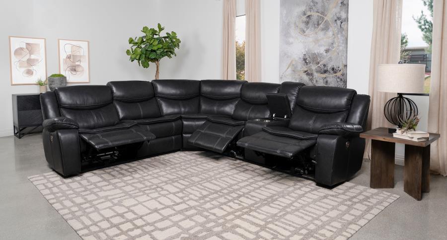 Sycamore - Upholstered Power Reclining Sectional Sofa Coaster Fine Furniture