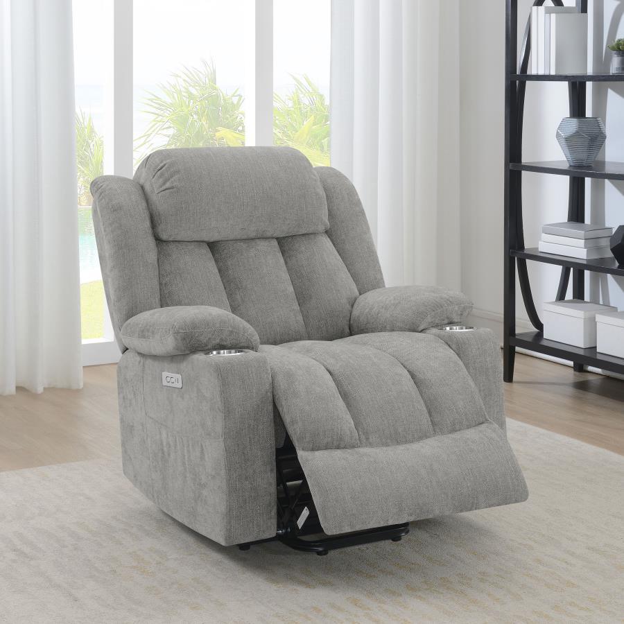 Houston - Upholstered Power Lift Recliner Chair CoasterEveryday