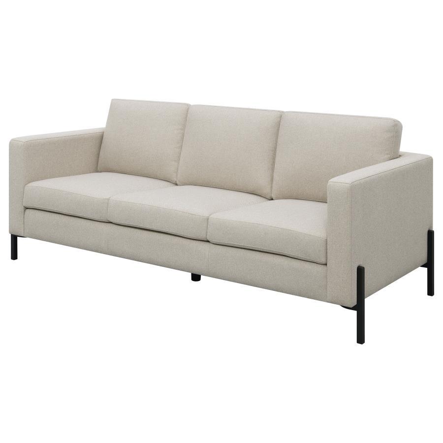 Tilly - Upholstered Track Arm Sofa - Oatmeal Coaster Fine Furniture