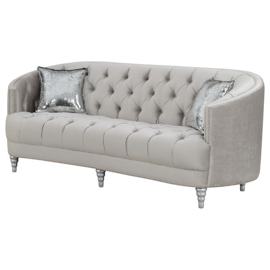 Avonlea - Upholstered Sloped Arm Sofa CoasterElevations