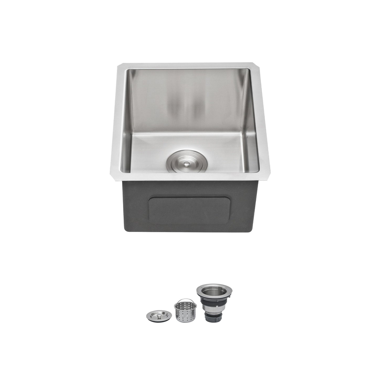 Undermount Stainless Steel Kitchen Sink, Deep Single Bowl Basin Daily Nest