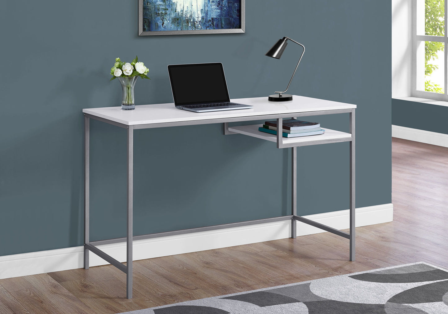 Computer Desk For Home Office, Compact Modern Design, Contemporary & Modern 8th Street