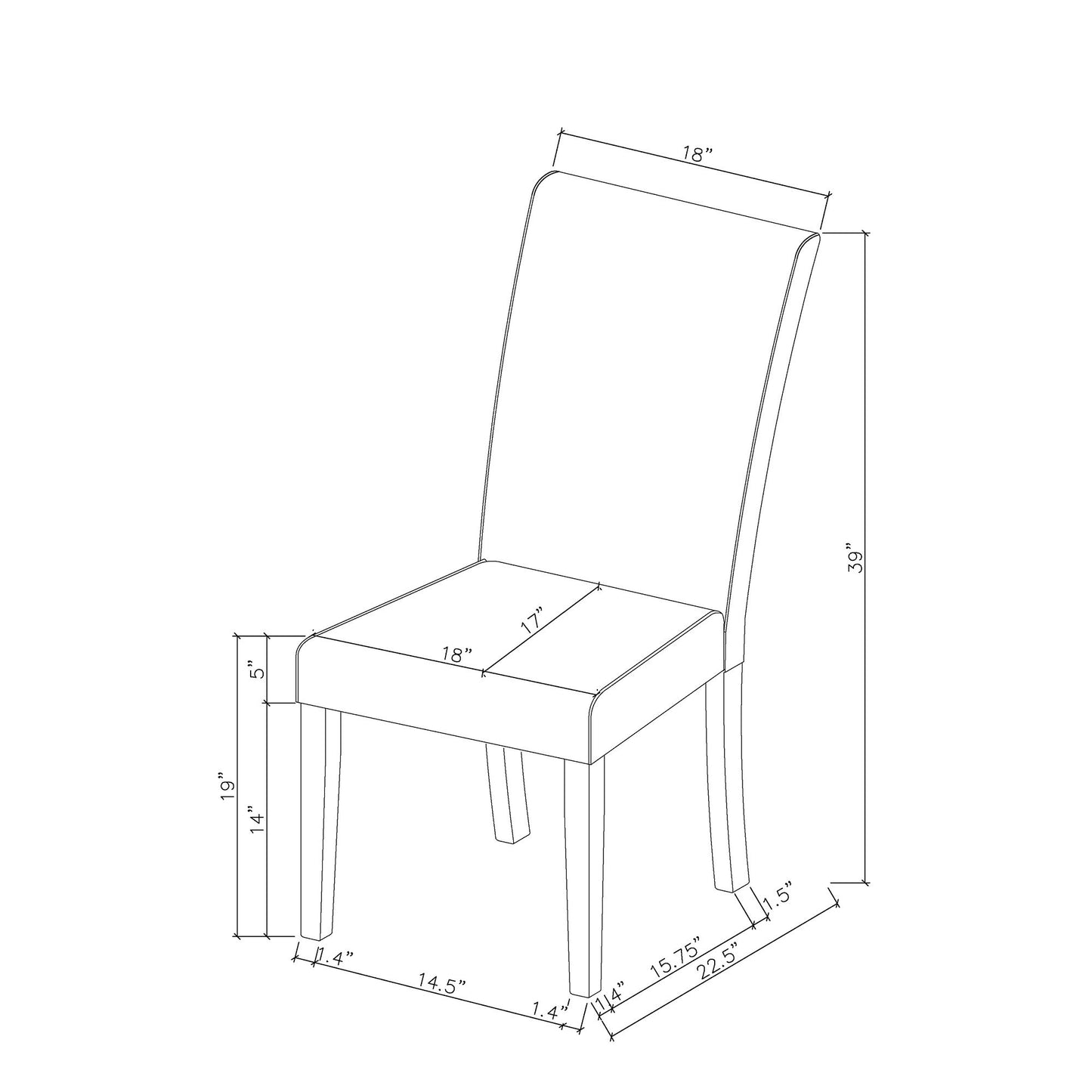Marcia - Dining Chairs (Set of 2) - Gray Global Furniture USA
