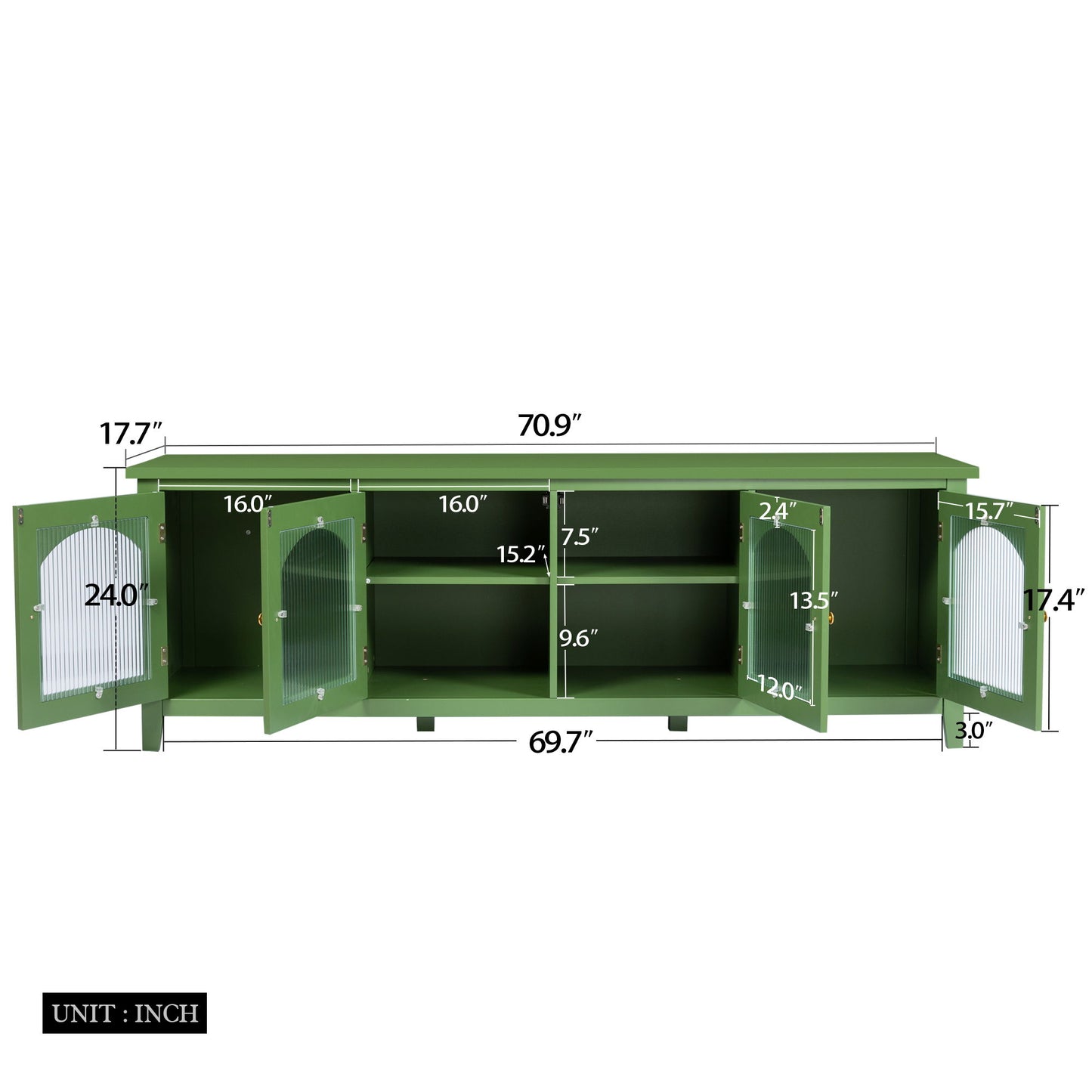 StylishTVcabinet Entertainment CenterTV Stand, TVconsoletable, Media Console, Solidwood Frame, Changhong Glass Door, Metal Handle Home Essentials
