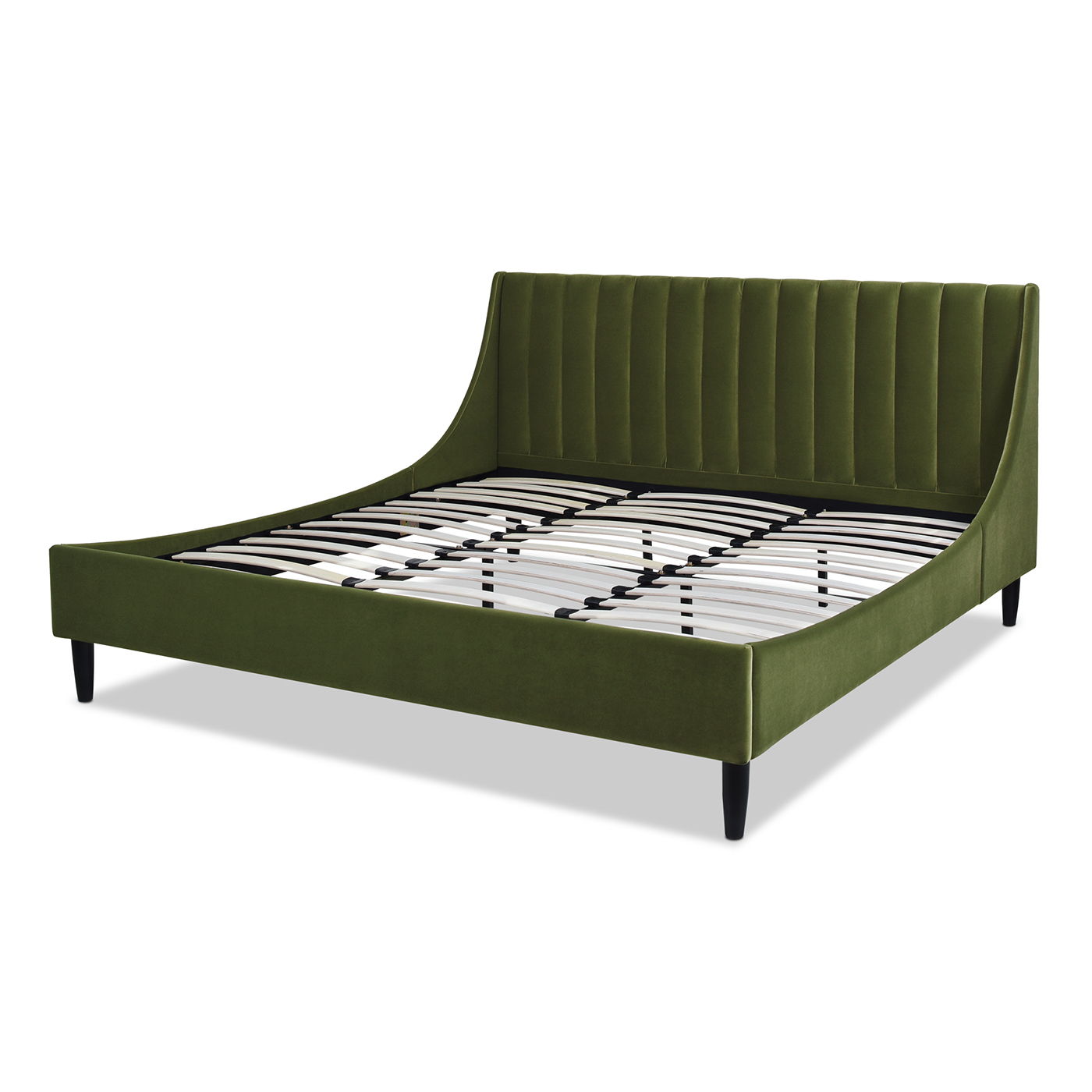 Aspen - Vertical Tufted Modern Headboard Platform Bed Set Jennifer Taylor Home