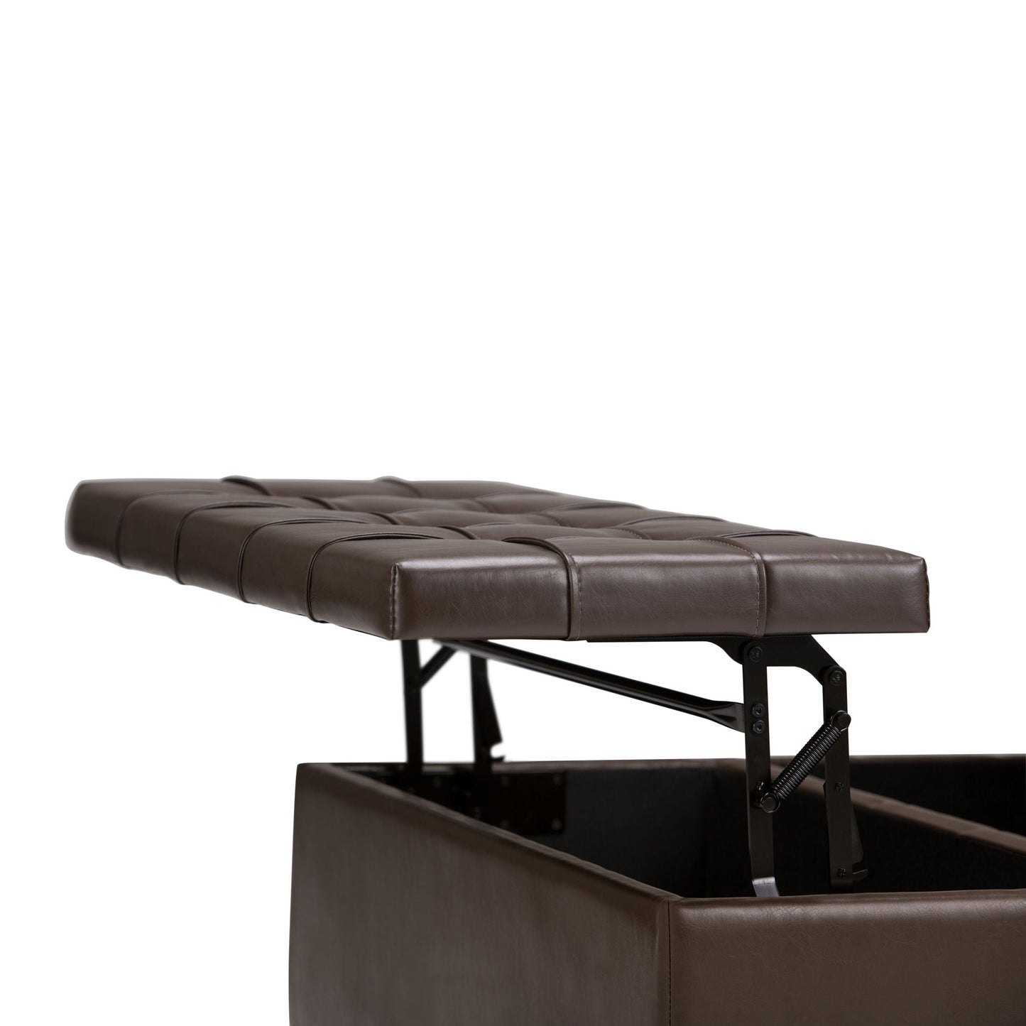 Harrison - Upholstered Coffee Table Storage Ottoman Simpli-Home