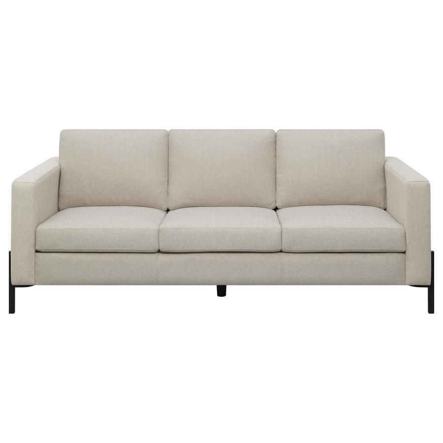 Tilly - Upholstered Track Arm Sofa - Oatmeal Coaster Fine Furniture