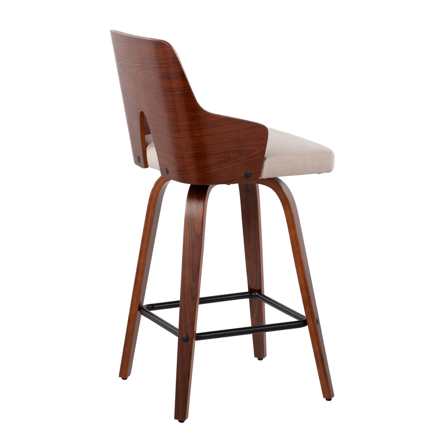 Ariana - Mid Century Modern Counter Stool (Set of 2) Lumi Source