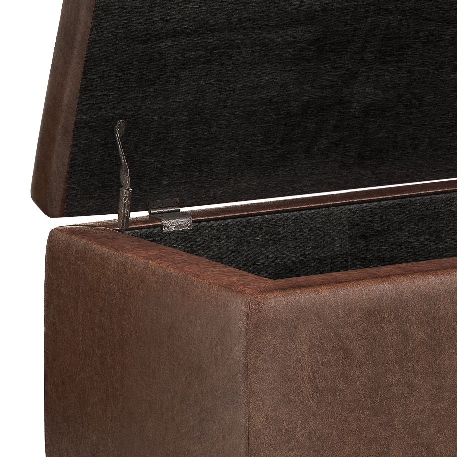 Hamilton - Upholstered Storage Ottoman Simpli-Home