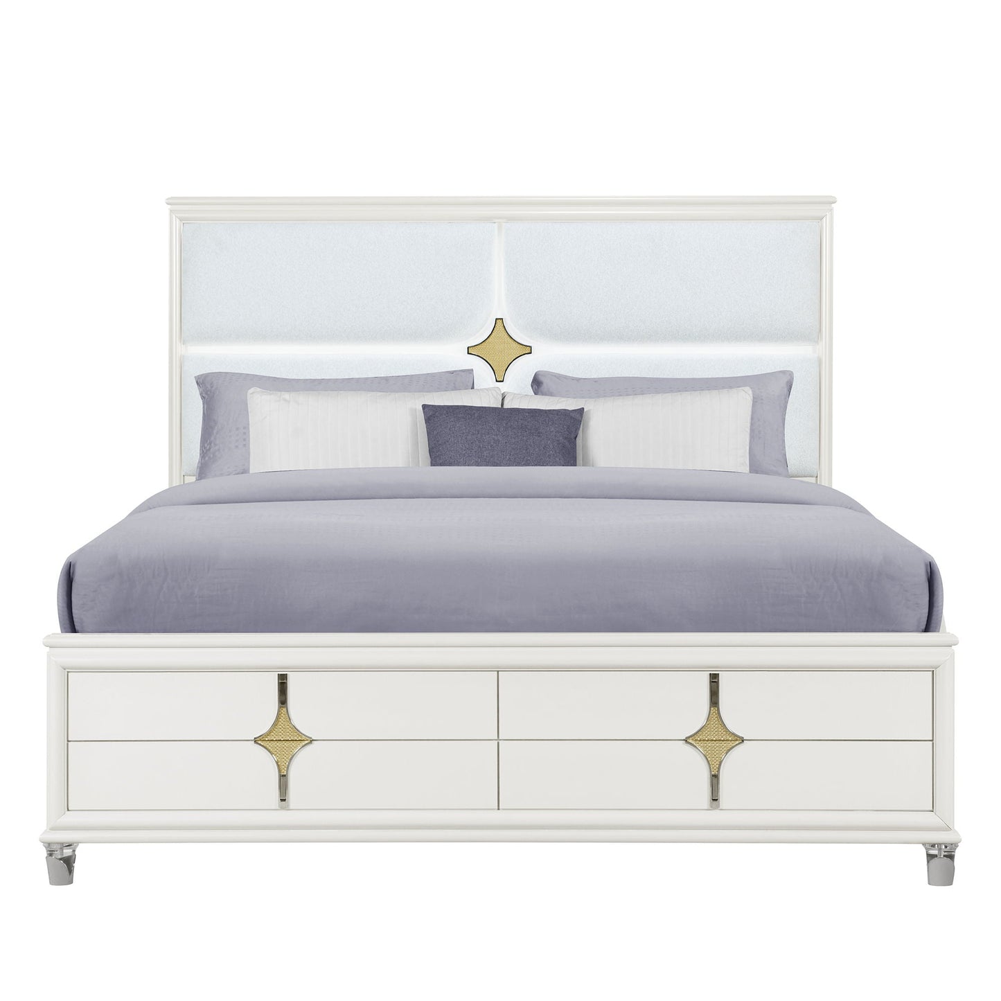 Uriuni - Bed With LED Lights Global Furniture USA