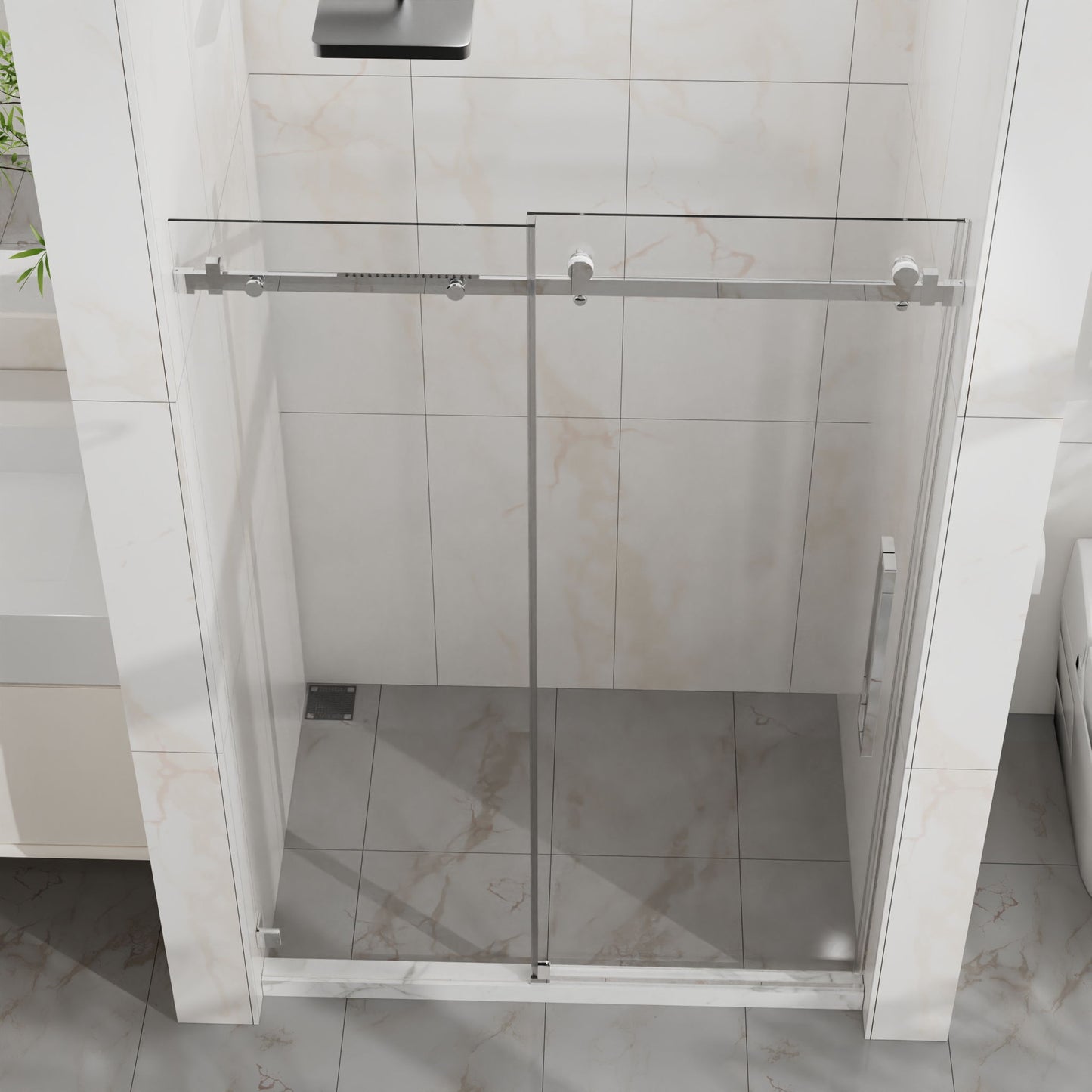 Frameless Tub Sliding Shower Door With Easy Clean Coating Daily Nest