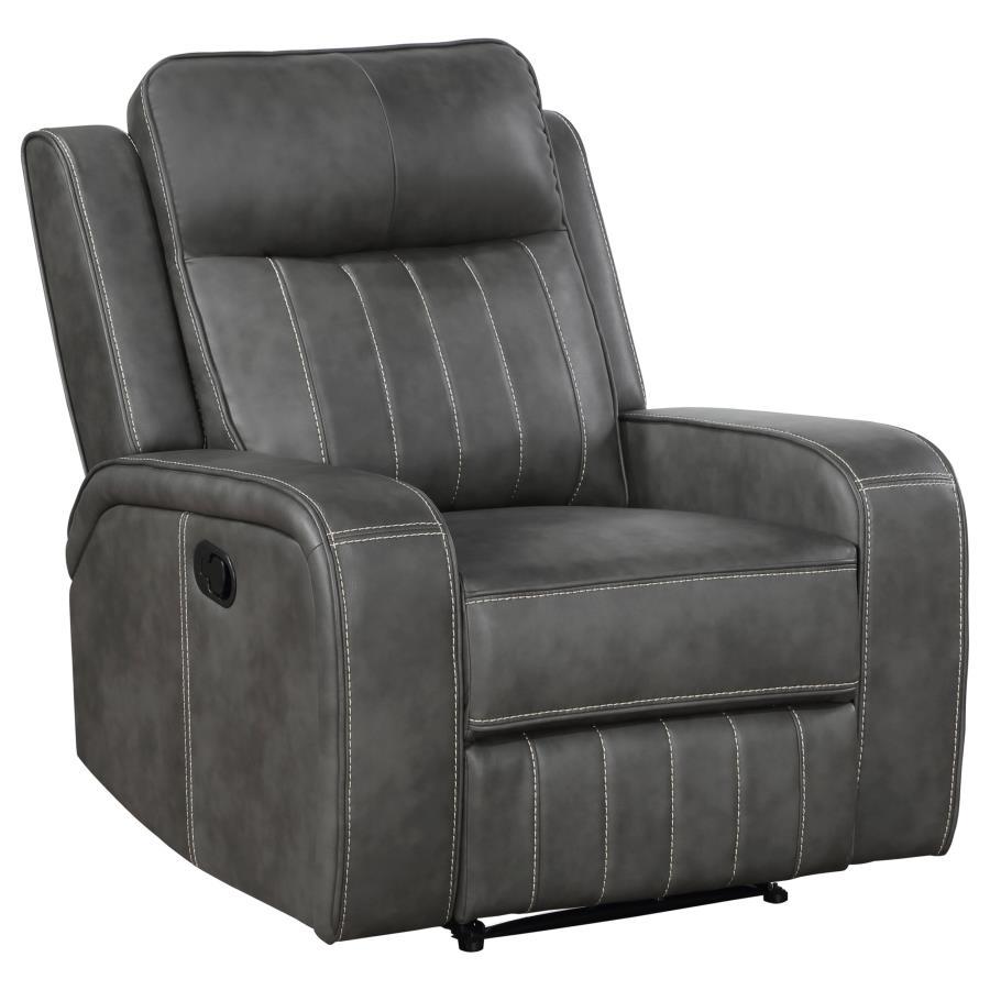 Raelynn - Upholstered Track Arm Recliner Coaster Fine Furniture