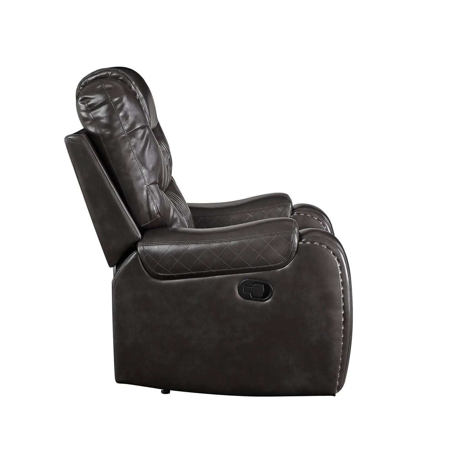 Braylon - Recliner Loveseat With Cupholder Console - Brown Acme