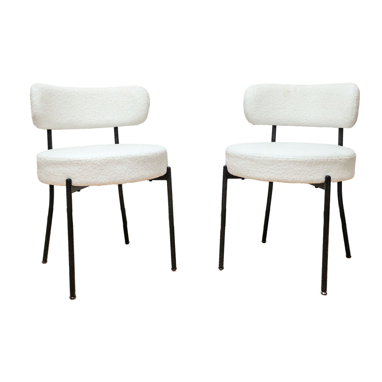 Mid-Century Modern Dining Chair With Curved Backrest Home Essentials