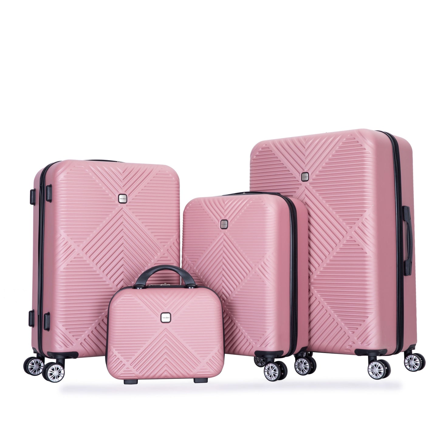 4 Piece Lightweight Suitcase, Makeup Box, Aircraft Wheels Daily Nest