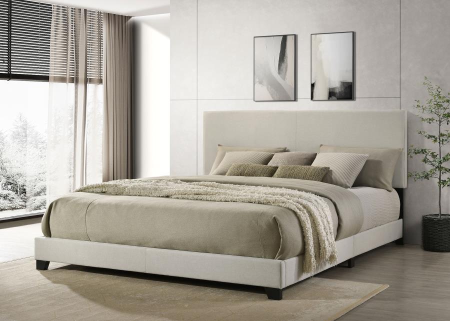 Dorian - Upholstered Panel Bed CoasterEveryday