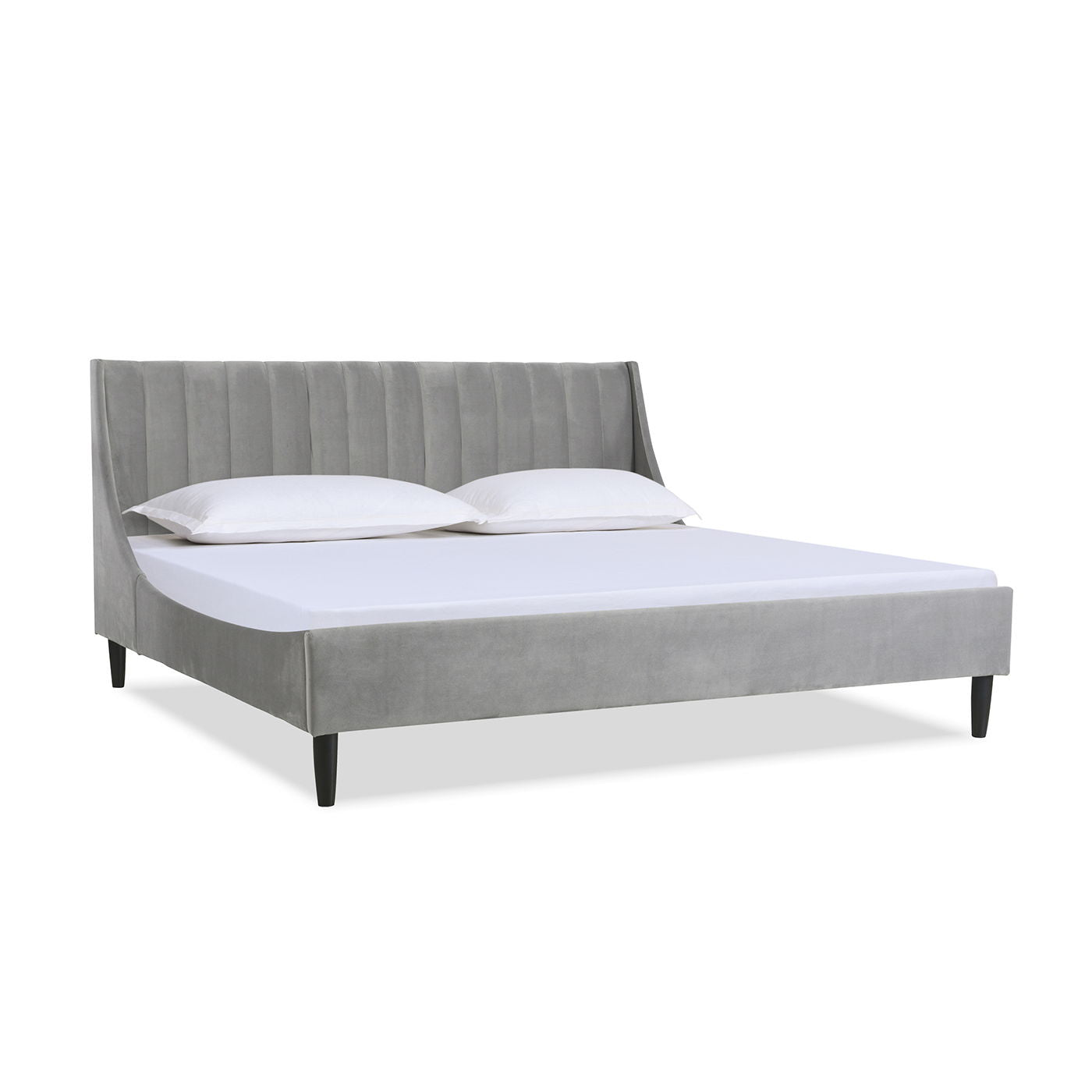Aspen - Vertical Tufted Modern Headboard Platform Bed Set Jennifer Taylor Home