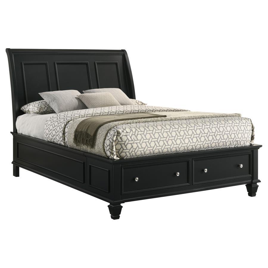 Sandy Beach - Storage Sleigh Bed CoasterEssence