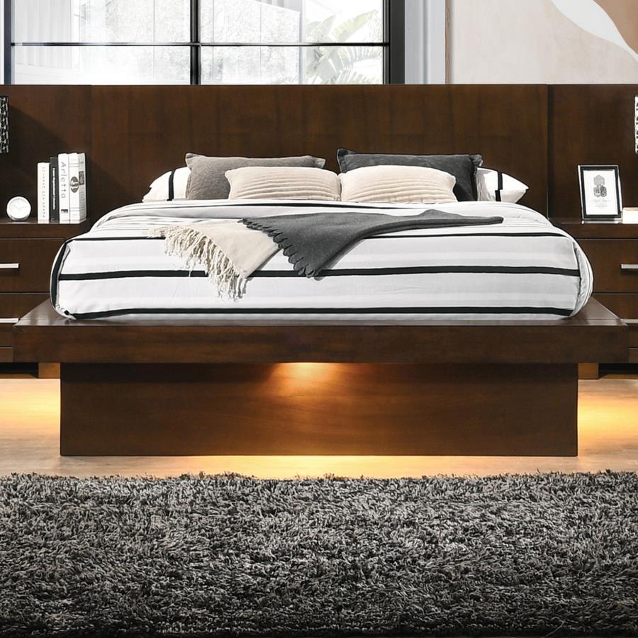 Jessica - Wood LED Panel Bed CoasterEssence