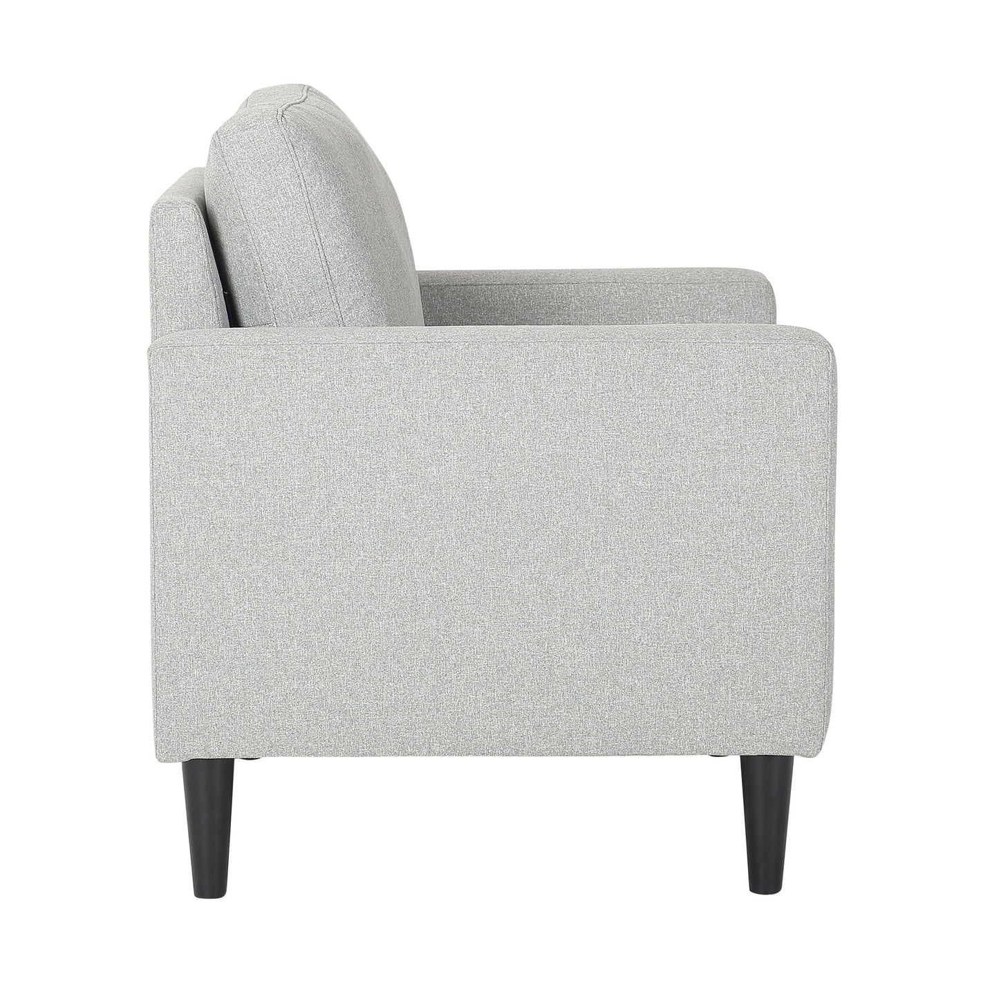 Wendy - Contemporary Arm Chair - Black / Gray Lumi Source