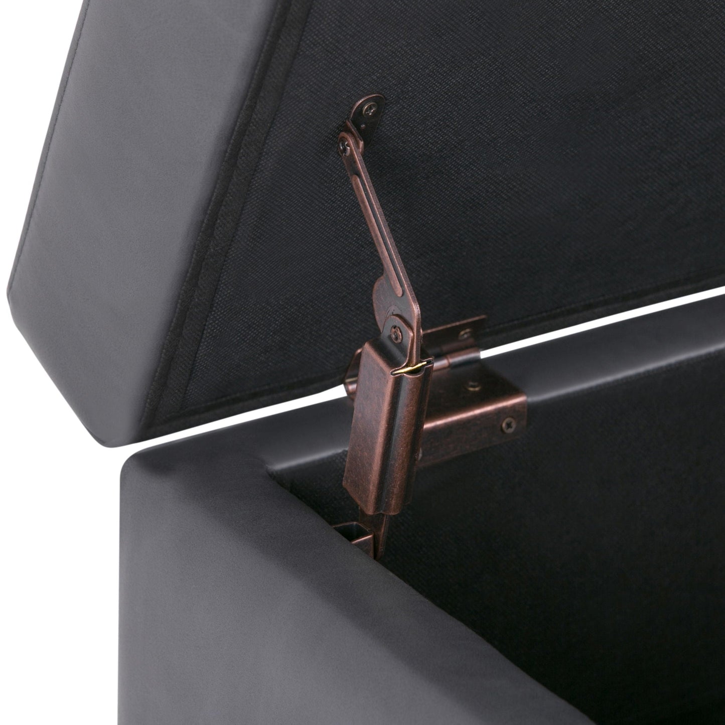 Oregon - Contemporary Storage Ottoman Bench With Tray Simpli-Home