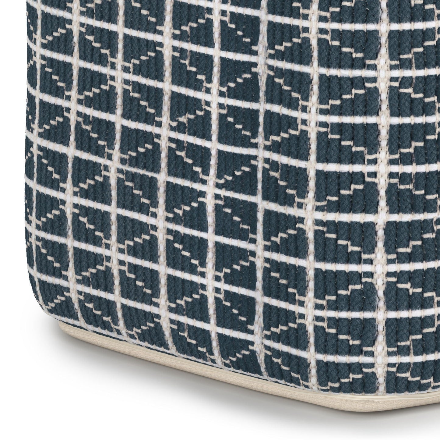 Noreen - Upholstered Square Pouf Simpli-Home