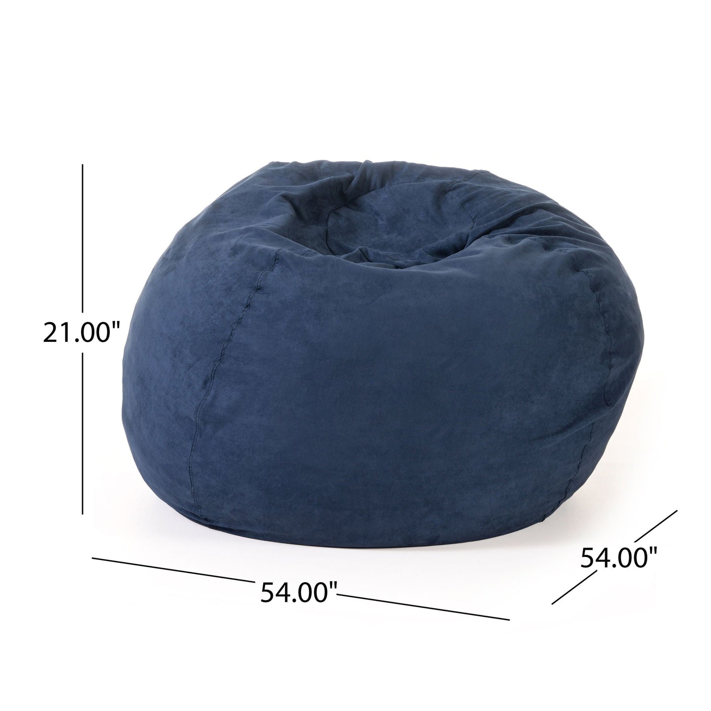Comfortable High Density Shredded Foam Bean Bag Chair With Removable Cover Home Essentials
