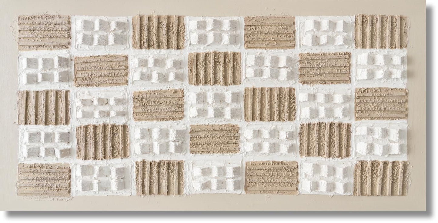 Textured Sandstone Matrix - 28" x 55" Framed Wall Art Classy Art